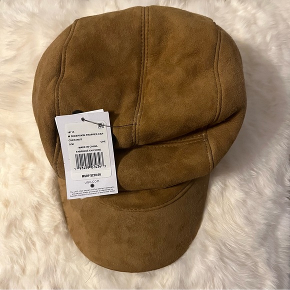 UGG Sheepskin Trapper Hat - Chestnut - Unisex - Picture 1 of 11